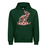 Forest Green bunny with blossom flower Urban Hoodie - Artiststas
