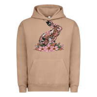 Pigment Burro bunny with blossom flower Urban Hoodie - Artiststas