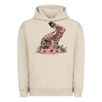 Pigment French Oak bunny with blossom flower Urban Hoodie - Artiststas