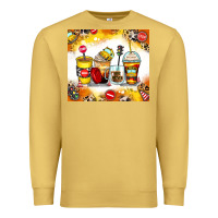 Antique Gold bus driver coffee cups Premium Sweatshirt - Zillion Design Studio