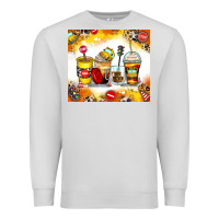 Dove Grey bus driver coffee cups Premium Sweatshirt - Zillion Design Studio