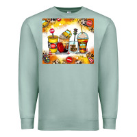 Seafoam bus driver coffee cups Premium Sweatshirt - Zillion Design Studio