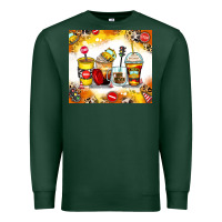 Sports Green bus driver coffee cups Premium Sweatshirt - Zillion Design Studio