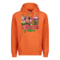 Carrot cafecito y chisme coffee cups Premium Hoodie - Jasminsmagicworld