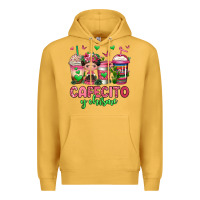 Mustard cafecito y chisme coffee cups Premium Hoodie - Jasminsmagicworld
