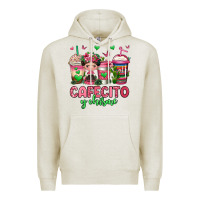 Oatmeal Heather cafecito y chisme coffee cups Premium Hoodie - Jasminsmagicworld