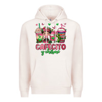 Cafecito Y Chisme Coffee Cups Premium Hoodie | Teevron
