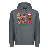 Rock cafecito y chisme coffee cups Premium Hoodie - Jasminsmagicworld