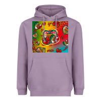 Lavender mexico hearts Heavyweight Hoodie - Zillion Design Studio