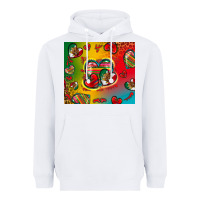 White mexico hearts Heavyweight Hoodie - Zillion Design Studio