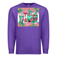 Purple respiratory therapist coffee cups Premium Sweatshirt - Zillion Design Studio