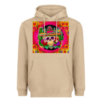 Mushroom mexican skull Heavyweight Hoodie - Zillion Design Studio