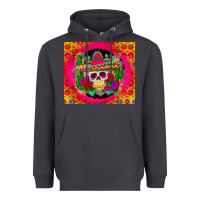 Smoke mexican skull Heavyweight Hoodie - Zillion Design Studio