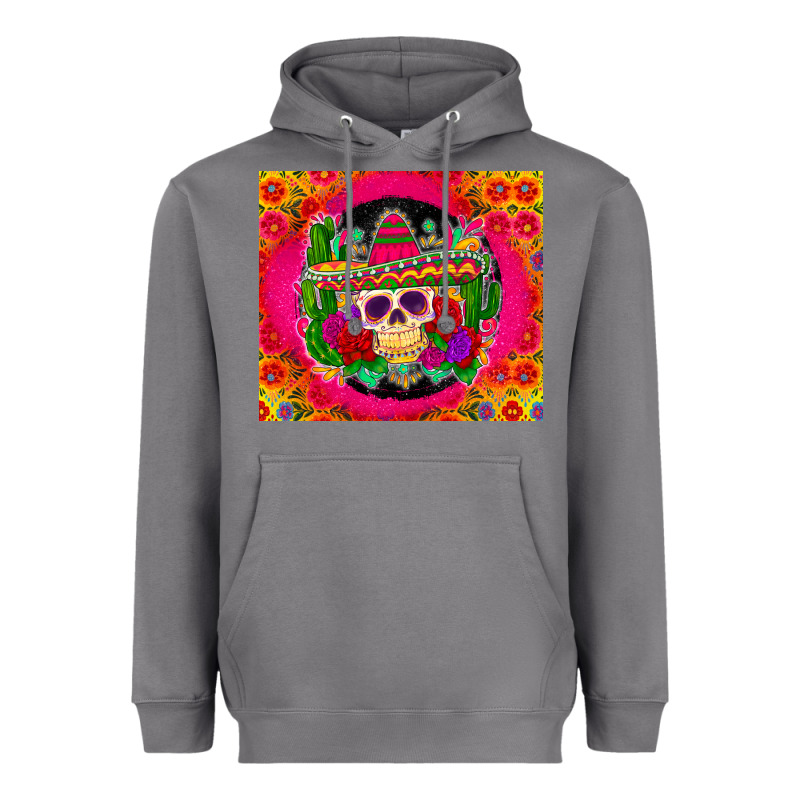 Mexican Skull Heavyweight Hoodie by Zillion Design Studio | Teevron