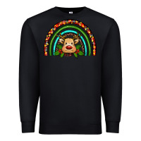 Black reindeer rainbow christmas Premium Sweatshirt - RanaPortraitStore