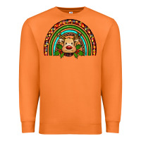 Carrot reindeer rainbow christmas Premium Sweatshirt - RanaPortraitStore
