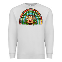 Dove Grey reindeer rainbow christmas Premium Sweatshirt - RanaPortraitStore