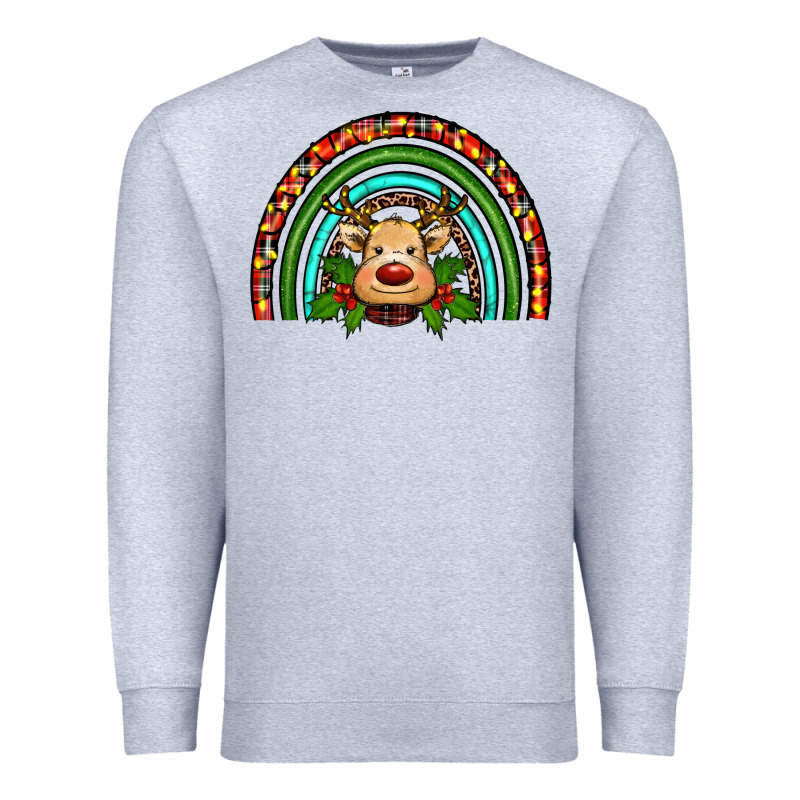 Reindeer Rainbow Christmas Premium Sweatshirt by RanaPortraitStore | Teevron