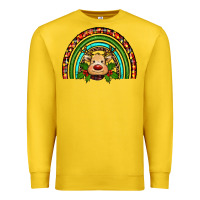 Lemon reindeer rainbow christmas Premium Sweatshirt - RanaPortraitStore