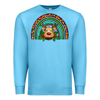 Ocean Blue reindeer rainbow christmas Premium Sweatshirt - RanaPortraitStore
