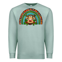 Seafoam reindeer rainbow christmas Premium Sweatshirt - RanaPortraitStore