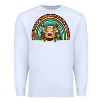 White reindeer rainbow christmas Premium Sweatshirt - RanaPortraitStore