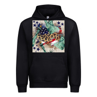 Black statue of liberty leopard Urban Hoodie - BundleAndBundleShop