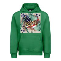 Emerald statue of liberty leopard Urban Hoodie - BundleAndBundleShop