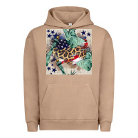 Pigment Burro statue of liberty leopard Urban Hoodie - BundleAndBundleShop