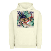 Pigment Pistachio statue of liberty leopard Urban Hoodie - BundleAndBundleShop