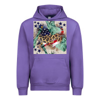 Tulip statue of liberty leopard Urban Hoodie - BundleAndBundleShop