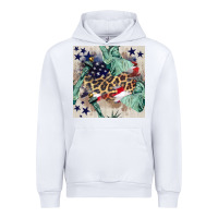 White statue of liberty leopard Urban Hoodie - BundleAndBundleShop