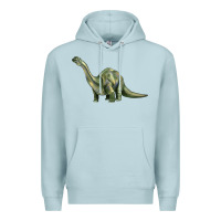 Blue Mist dinosaur brontosaurus Premium Hoodie - Artiststas