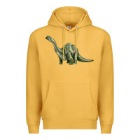 Mustard dinosaur brontosaurus Premium Hoodie - Artiststas