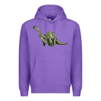 Purple dinosaur brontosaurus Premium Hoodie - Artiststas
