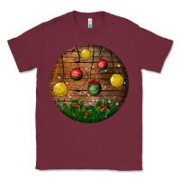 Burgundy christmas Classic Tee - BundleAndBundleShop