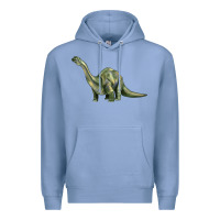 Colony Blue dinosaur brontosaurus Premium Hoodie - Artiststas