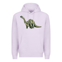 Lilac dinosaur brontosaurus Premium Hoodie - Artiststas