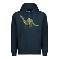 Navy dinosaur brontosaurus Premium Hoodie - Artiststas