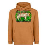 Meerkat Thick Thighs Lucky Vibes Charolais Bull Heavyweight Hoodie - RanaPortraitStore