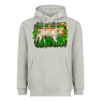 Moon Dust Thick Thighs Lucky Vibes Charolais Bull Heavyweight Hoodie - RanaPortraitStore