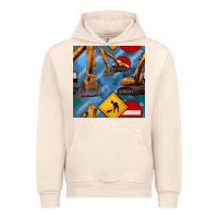 Sandshell excavator seamless pattern Urban Hoodie - BundleAndBundleShop