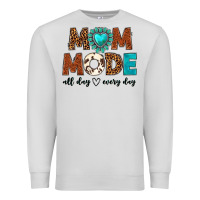 Dove Grey mom mode all day every day Premium Sweatshirt - texasbilliewilder