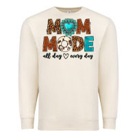 Sandshell mom mode all day every day Premium Sweatshirt - texasbilliewilder