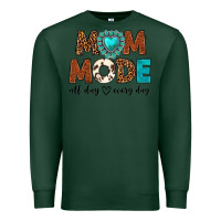 Sports Green mom mode all day every day Premium Sweatshirt - texasbilliewilder