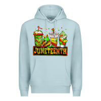Blue Mist juneteenth afro coffee cups Premium Hoodie - Jasminsmagicworld