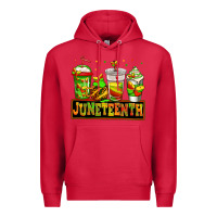 Cardinal juneteenth afro coffee cups Premium Hoodie - Jasminsmagicworld