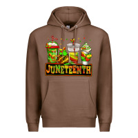 Chestnut juneteenth afro coffee cups Premium Hoodie - Jasminsmagicworld