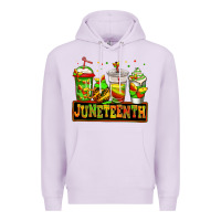 Lilac juneteenth afro coffee cups Premium Hoodie - Jasminsmagicworld