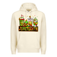 Sandshell juneteenth afro coffee cups Premium Hoodie - Jasminsmagicworld
